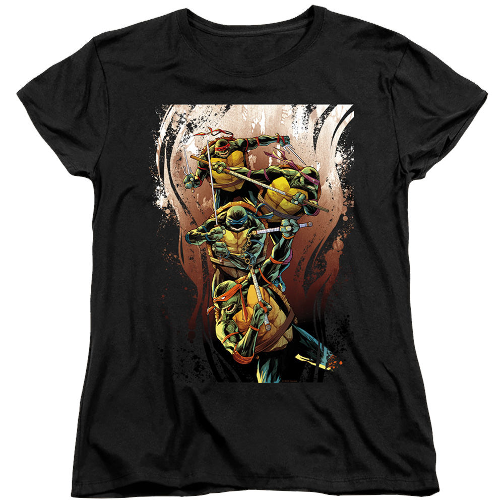 Teenage Mutant Ninja Turtles Earthy Rainbow Warriors - Women's T-Shirt Women's T-Shirt Teenage Mutant Ninja Turtles   