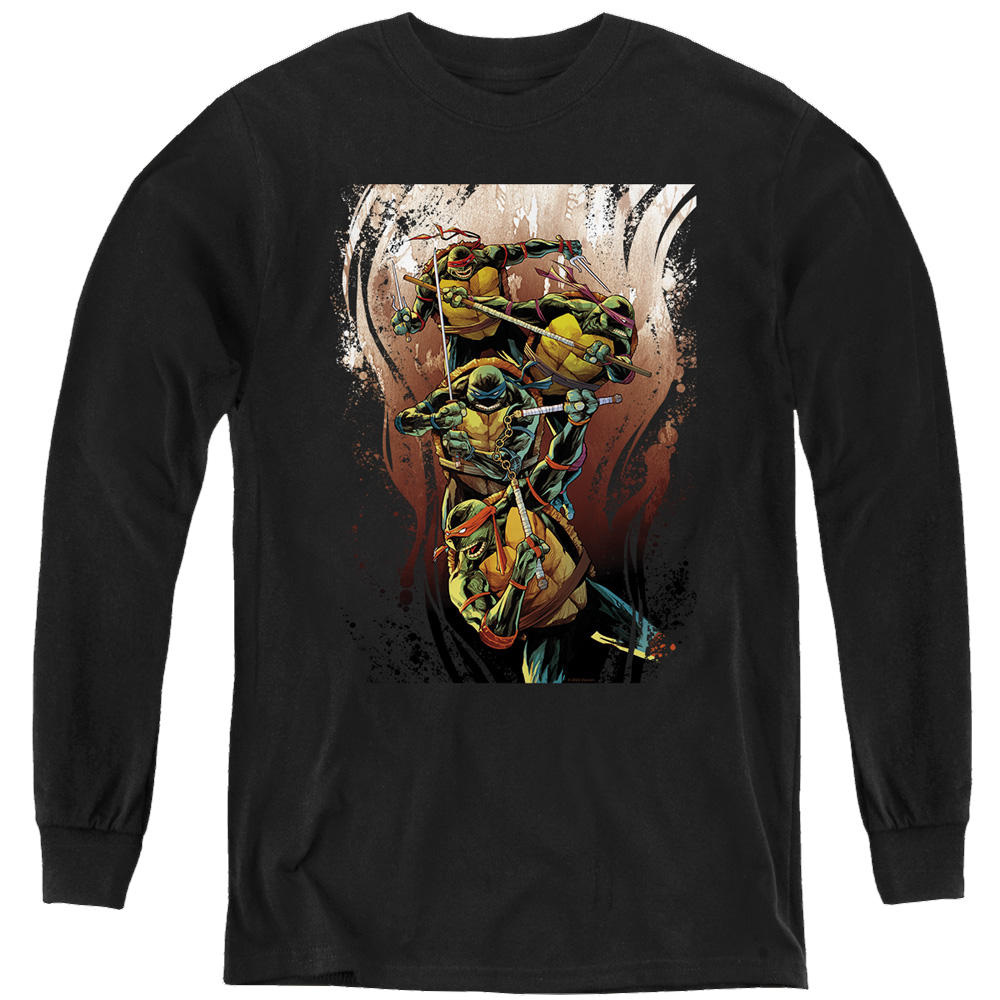 Teenage Mutant Ninja Turtles Earthy Rainbow Warriors - Youth Long Sleeve T-Shirt Youth Long Sleeve T-Shirt Teenage Mutant Ninja Turtles   