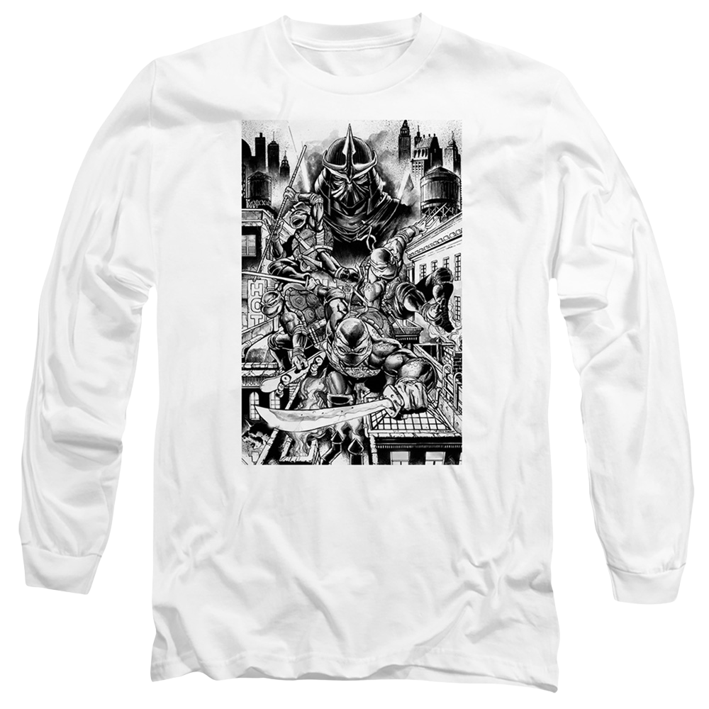 Teenage Mutant Ninja Turtles Take Down Shredder - Men's Long Sleeve T-Shirt Men's Long Sleeve T-Shirt Teenage Mutant Ninja Turtles   