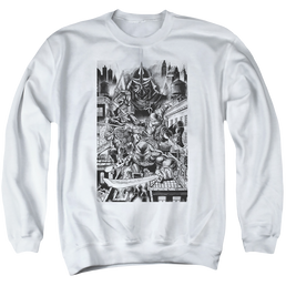 Teenage Mutant Ninja Turtles Take Down Shredder - Men's Crewneck Sweatshirt Men's Crewneck Sweatshirt Teenage Mutant Ninja Turtles   