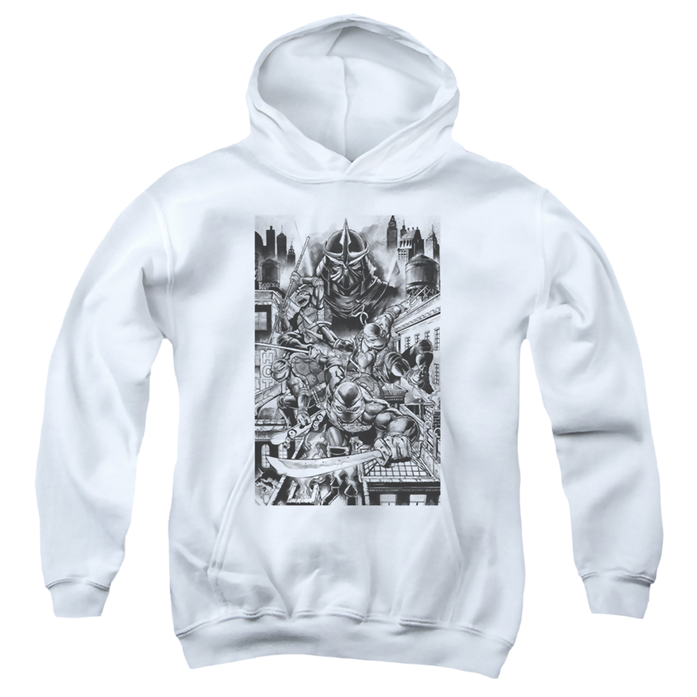Teenage Mutant Ninja Turtles Take Down Shredder - Youth Hoodie Youth Hoodie (Ages 8-12) Teenage Mutant Ninja Turtles   