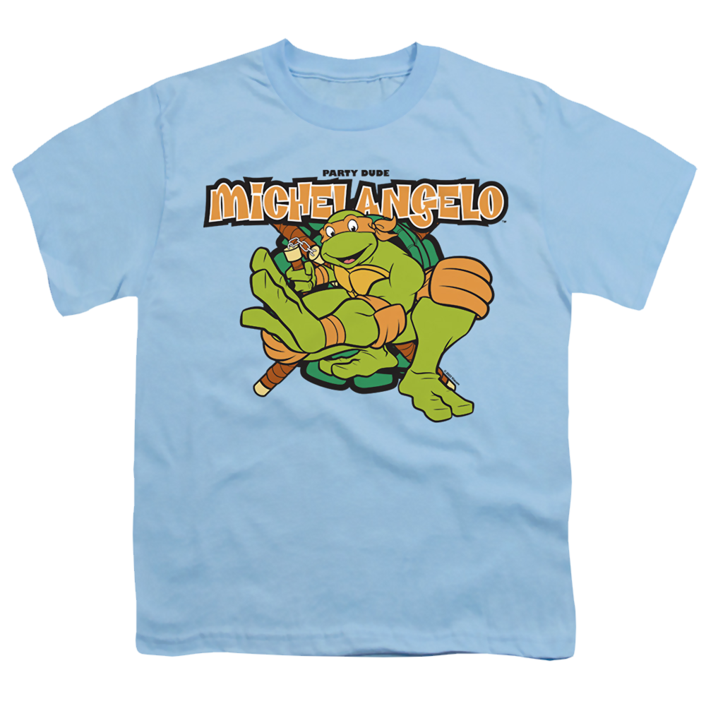 Teenage Mutant Ninja Turtles Party Dude Michelangelo - Youth T-Shirt Youth T-Shirt (Ages 8-12) Teenage Mutant Ninja Turtles   