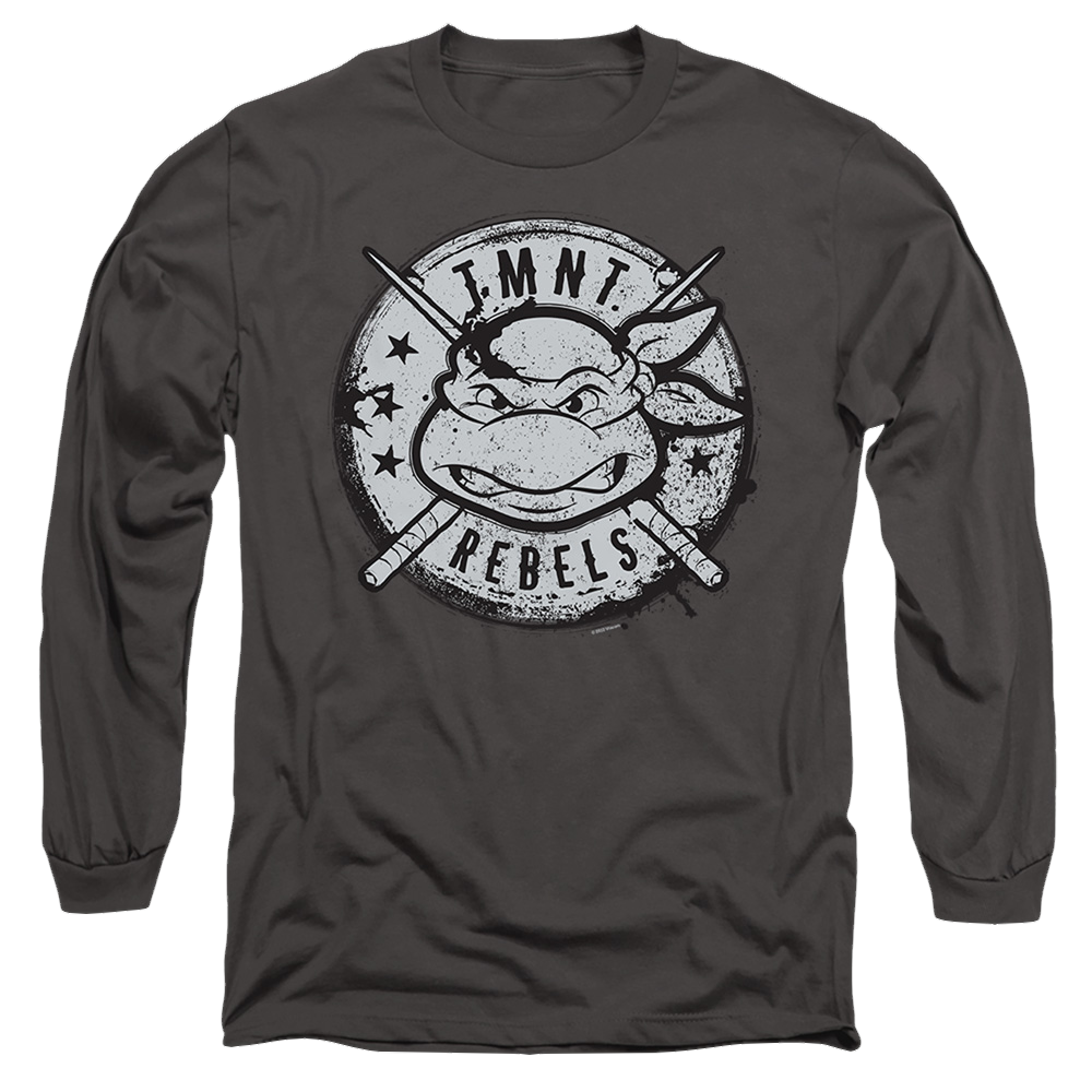Teenage Mutant Ninja Turtles Rebels Distressed Logo - Men's Long Sleeve T-Shirt Men's Long Sleeve T-Shirt Teenage Mutant Ninja Turtles   