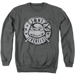 Teenage Mutant Ninja Turtles Rebels Distressed Logo - Men's Crewneck Sweatshirt Men's Crewneck Sweatshirt Teenage Mutant Ninja Turtles   