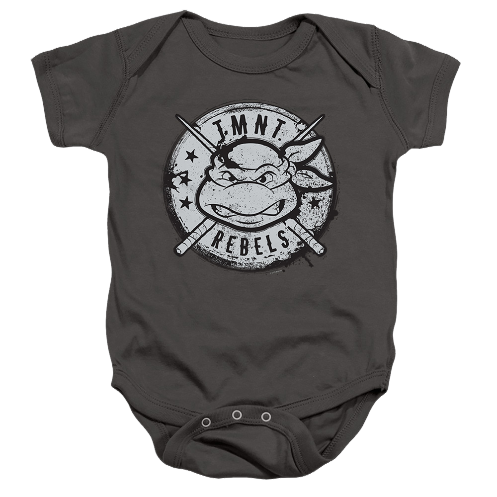 Teenage Mutant Ninja Turtles Rebels Distressed Logo - Baby Bodysuit Baby Bodysuit Teenage Mutant Ninja Turtles   