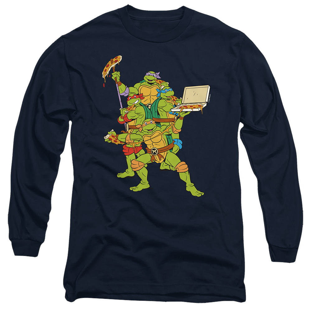 Teenage Mutant Ninja Turtles Pizza Party - Men's Long Sleeve T-Shirt Men's Long Sleeve T-Shirt Teenage Mutant Ninja Turtles   