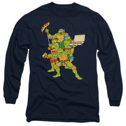 Teenage Mutant Ninja Turtles Pizza Party - Men's Long Sleeve T-Shirt Men's Long Sleeve T-Shirt Teenage Mutant Ninja Turtles   