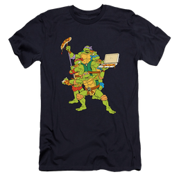Teenage Mutant Ninja Turtles Pizza Party - Men's Premium Slim Fit T-Shirt Men's Premium Slim Fit T-Shirt Teenage Mutant Ninja Turtles   