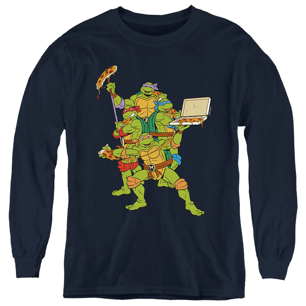 Teenage Mutant Ninja Turtles Pizza Party - Youth Long Sleeve T-Shirt Youth Long Sleeve T-Shirt Teenage Mutant Ninja Turtles   