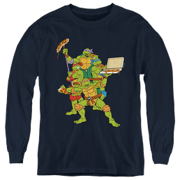 Teenage Mutant Ninja Turtles Pizza Party - Youth Long Sleeve T-Shirt Youth Long Sleeve T-Shirt Teenage Mutant Ninja Turtles   