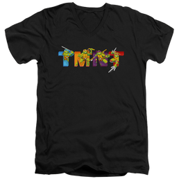Teenage Mutant Ninja Turtles Arcade Main Screen - Men's V-Neck T-Shirt Men's V-Neck T-Shirt Teenage Mutant Ninja Turtles   