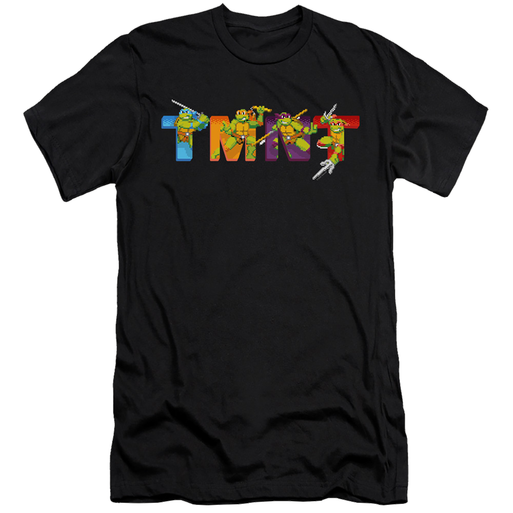Teenage Mutant Ninja Turtles Arcade Main Screen - Men's Premium Slim Fit T-Shirt Men's Premium Slim Fit T-Shirt Teenage Mutant Ninja Turtles   