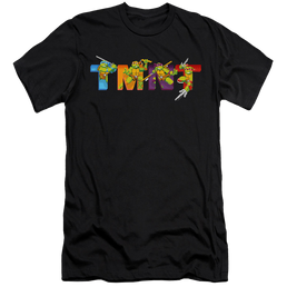 Teenage Mutant Ninja Turtles Arcade Main Screen - Men's Premium Slim Fit T-Shirt Men's Premium Slim Fit T-Shirt Teenage Mutant Ninja Turtles   