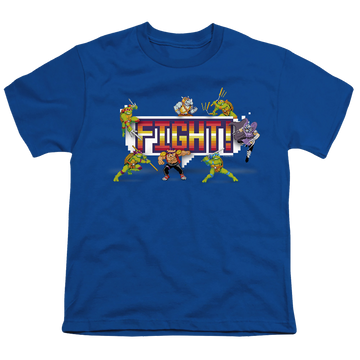 Royal youth t-shirt for ages 8 to 12 with Teenage Mutant Ninja Turtles Arcade Fight graphic