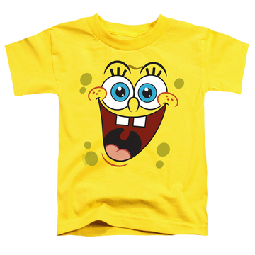 Yellow toddler t-shirt with SpongeBob SquarePants Spongebob Surprise Face graphic