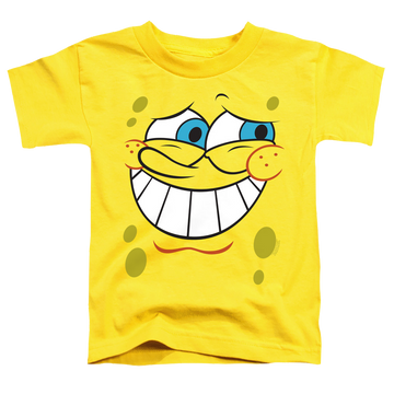Yellow toddler t-shirt with SpongeBob SquarePants Guilty Face graphic