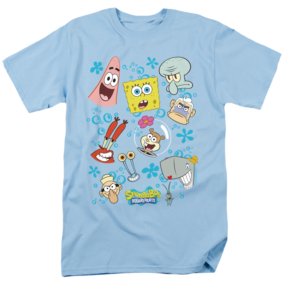 SpongeBob SquarePants Character Faces - Men's Regular Fit T-Shirt Men's Regular Fit T-Shirt SpongeBob SquarePants   