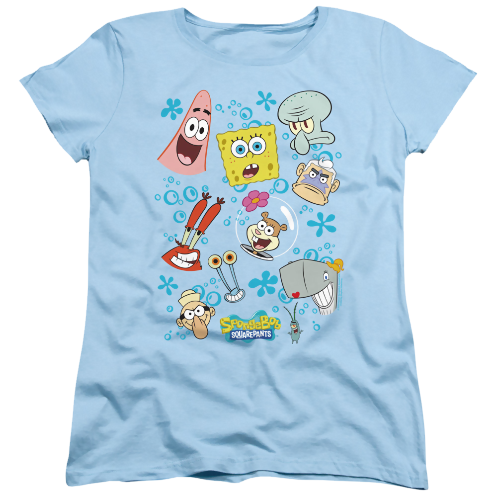 SpongeBob SquarePants Character Faces - Women's T-Shirt Women's T-Shirt SpongeBob SquarePants   