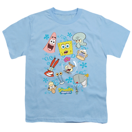 SpongeBob SquarePants Character Faces - Youth T-Shirt Youth T-Shirt (Ages 8-12) SpongeBob SquarePants   