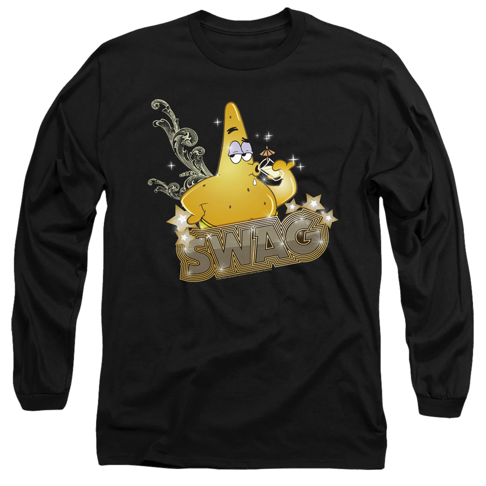 SpongeBob SquarePants Patrick Has Swag - Men's Long Sleeve T-Shirt Men's Long Sleeve T-Shirt SpongeBob SquarePants   