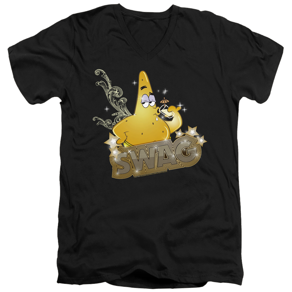 SpongeBob SquarePants Patrick Has Swag - Men's V-Neck T-Shirt Men's V-Neck T-Shirt SpongeBob SquarePants   