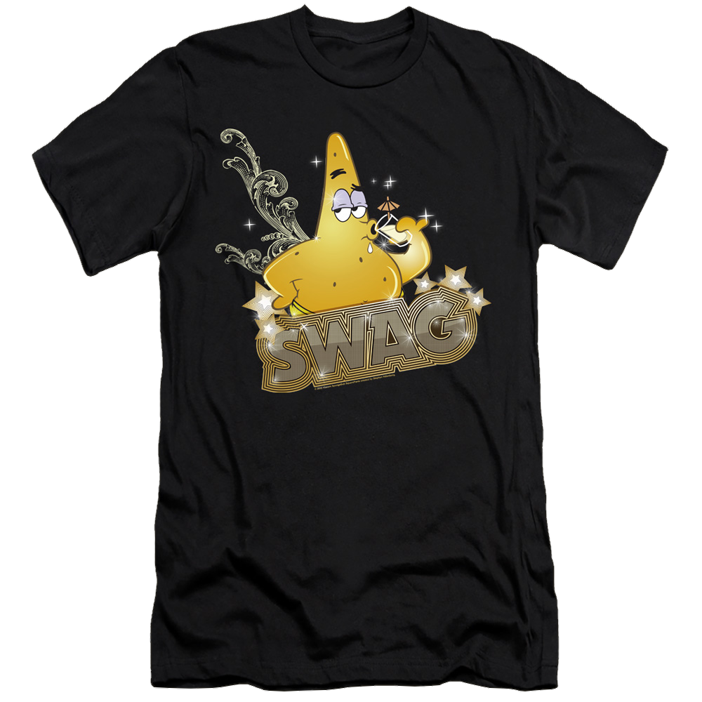 SpongeBob SquarePants Patrick Has Swag - Men's Premium Slim Fit T-Shirt Men's Premium Slim Fit T-Shirt SpongeBob SquarePants   