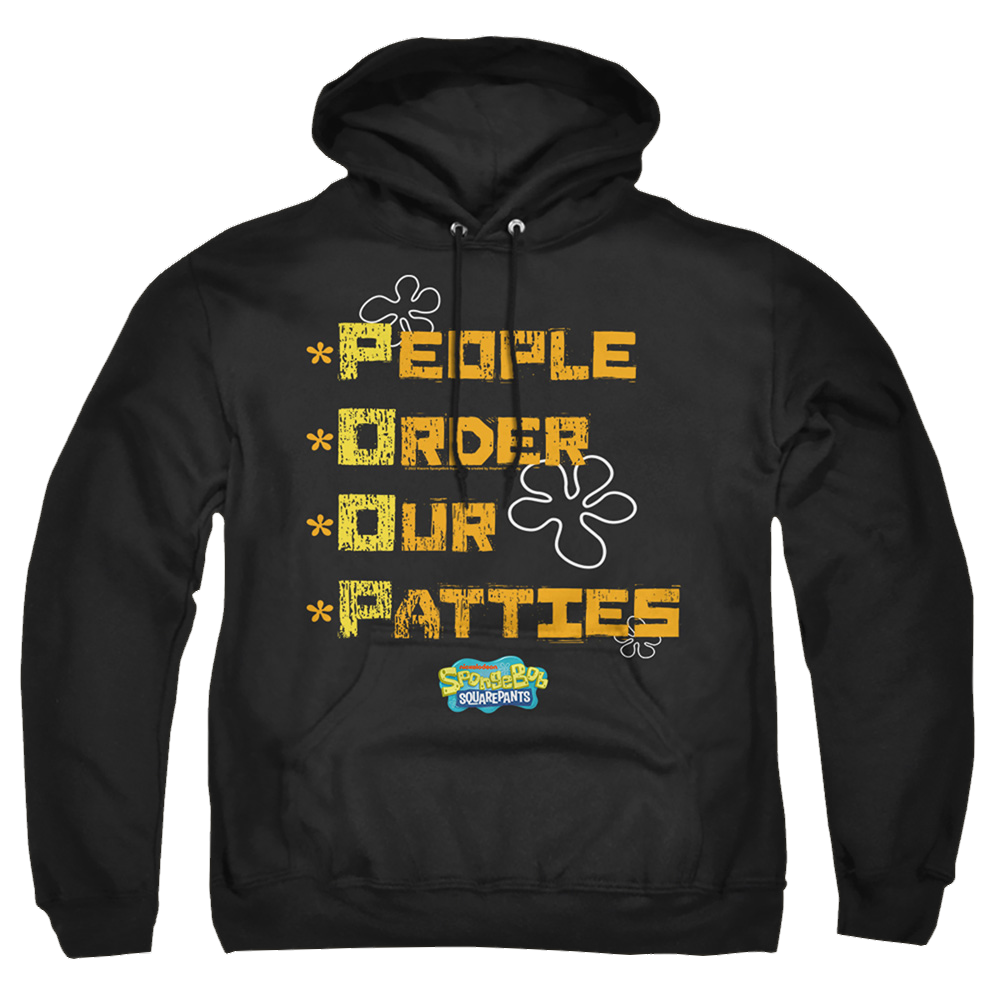 SpongeBob SquarePants People Order Our Patties - Pullover Hoodie Pullover Hoodie SpongeBob SquarePants   