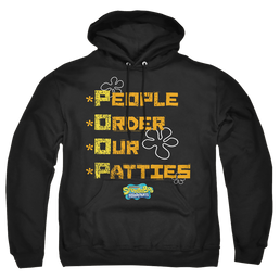 SpongeBob SquarePants People Order Our Patties - Pullover Hoodie Pullover Hoodie SpongeBob SquarePants   