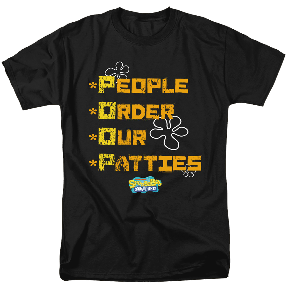 SpongeBob SquarePants People Order Our Patties - Men's Regular Fit T-Shirt Men's Regular Fit T-Shirt SpongeBob SquarePants   