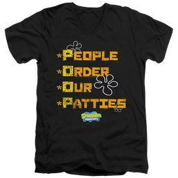 SpongeBob SquarePants People Order Our Patties - Men's V-Neck T-Shirt Men's V-Neck T-Shirt SpongeBob SquarePants   