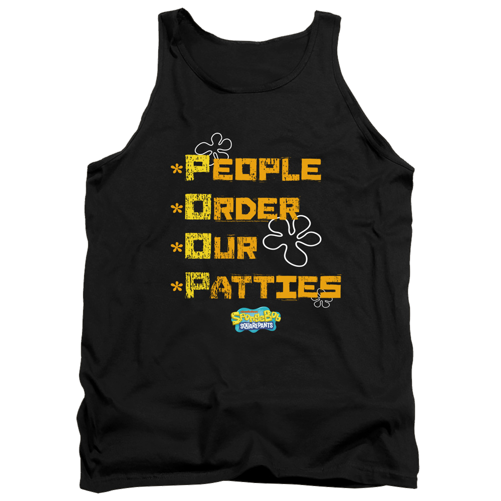 SpongeBob SquarePants People Order Our Patties - Men's Tank Top Men's Tank SpongeBob SquarePants   