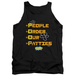 SpongeBob SquarePants People Order Our Patties - Men's Tank Top Men's Tank SpongeBob SquarePants   