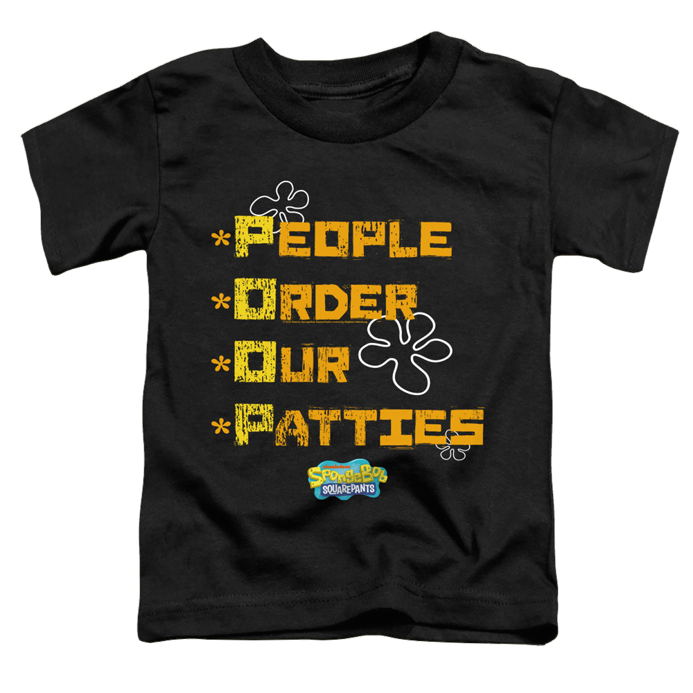 SpongeBob SquarePants People Order Our Patties - Toddler T-Shirt Toddler T-Shirt SpongeBob SquarePants   