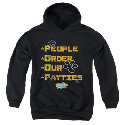 SpongeBob SquarePants People Order Our Patties - Youth Hoodie Youth Hoodie (Ages 8-12) SpongeBob SquarePants   