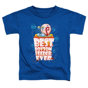 Royal kid's t-shirt for ages 4 to 7 with SpongeBob SquarePants Best. Bottom Feed. Ever. graphic