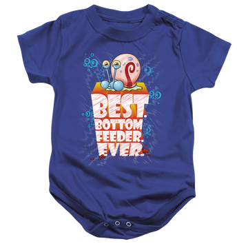 Royal baby bodysuit with SpongeBob SquarePants Best. Bottom Feed. Ever. graphic