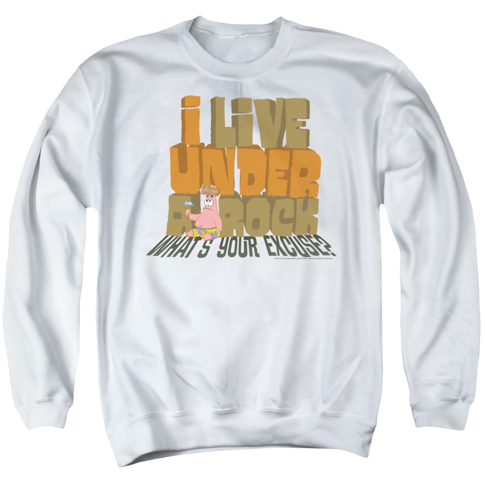 SpongeBob SquarePants What'S Your Excuse? - Men's Crewneck Sweatshirt Men's Crewneck Sweatshirt SpongeBob SquarePants   