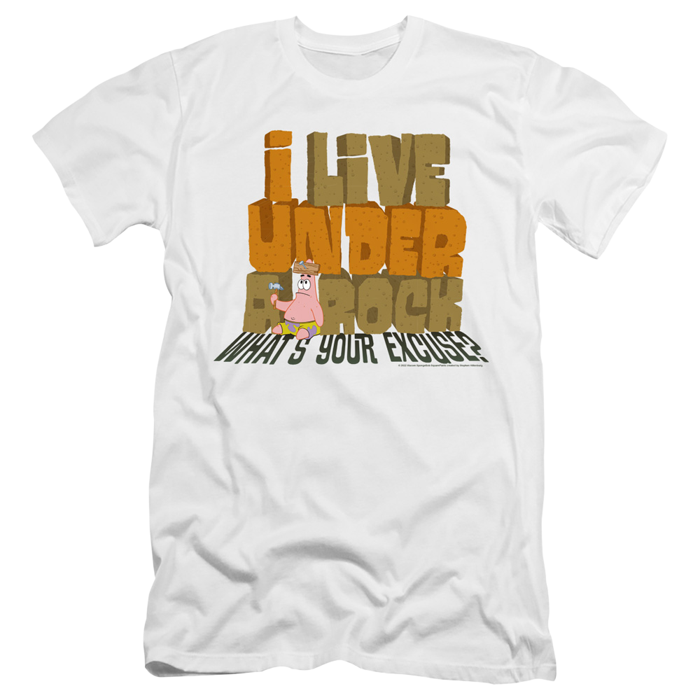 SpongeBob SquarePants What'S Your Excuse? - Men's Premium Slim Fit T-Shirt Men's Premium Slim Fit T-Shirt SpongeBob SquarePants   