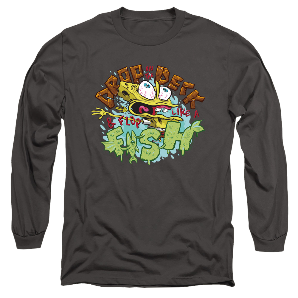 SpongeBob SquarePants Drop And Flop - Men's Long Sleeve T-Shirt Men's Long Sleeve T-Shirt SpongeBob SquarePants   