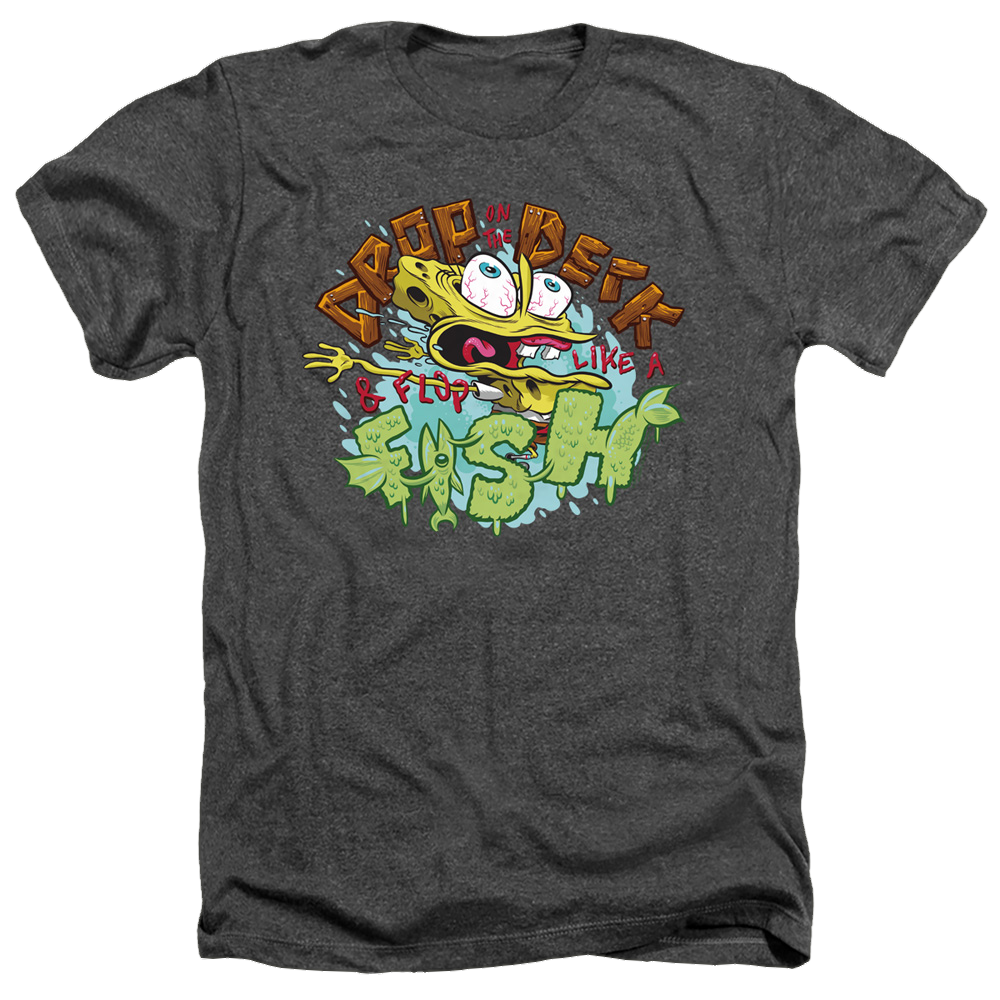 SpongeBob SquarePants Drop And Flop - Men's Heather T-Shirt Men's Heather T-Shirt SpongeBob SquarePants   