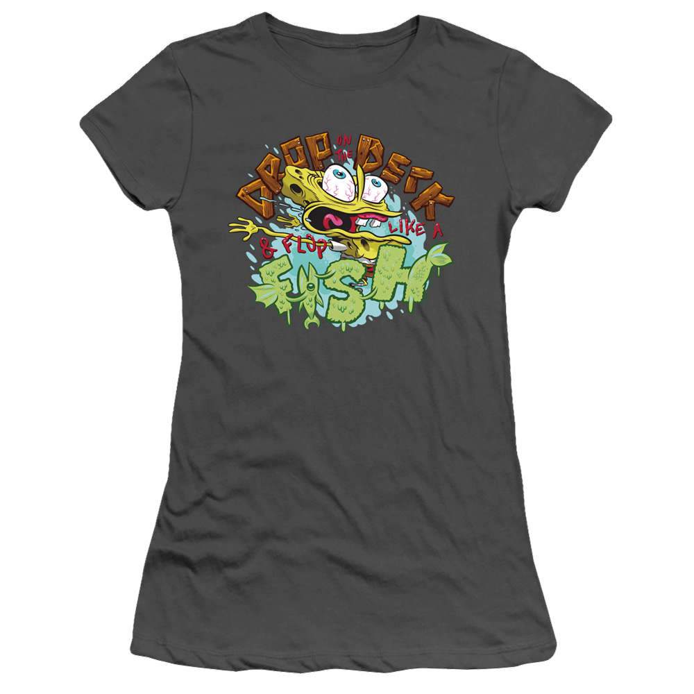 SpongeBob SquarePants Drop And Flop - Juniors T-Shirt Juniors T-Shirt SpongeBob SquarePants   