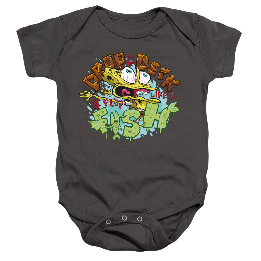 SpongeBob SquarePants Drop And Flop - Baby Bodysuit Baby Bodysuit SpongeBob SquarePants   
