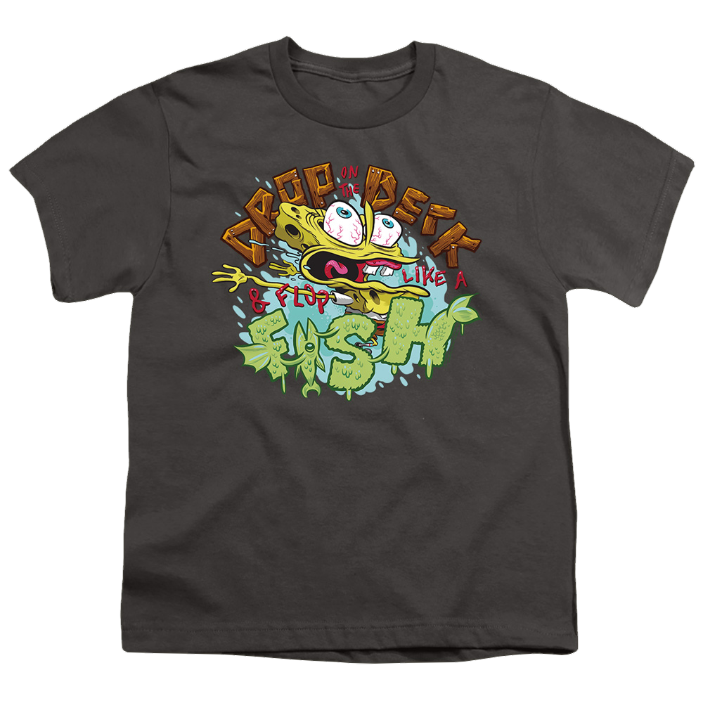 SpongeBob SquarePants Drop And Flop - Youth T-Shirt Youth T-Shirt (Ages 8-12) SpongeBob SquarePants   