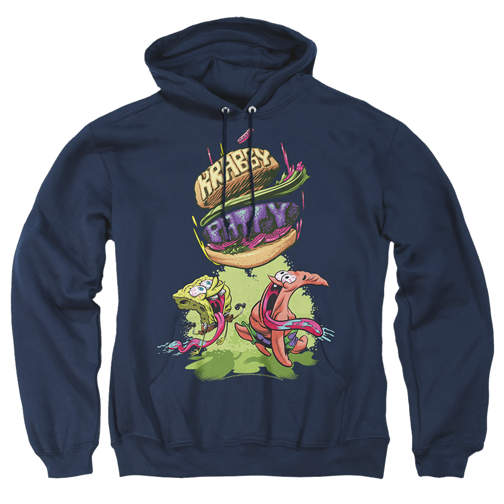 SpongeBob SquarePants Krabby Patty From The Sky - Pullover Hoodie Pullover Hoodie SpongeBob SquarePants   