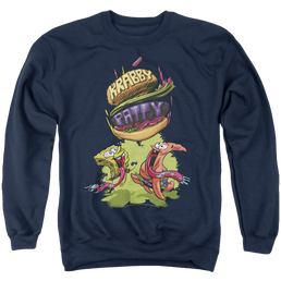 SpongeBob SquarePants Krabby Patty From The Sky - Men's Crewneck Sweatshirt Men's Crewneck Sweatshirt SpongeBob SquarePants   