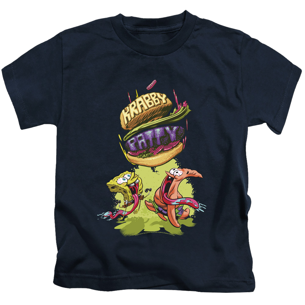 SpongeBob SquarePants Krabby Patty From The Sky - Kid's T-Shirt Kid's T-Shirt (Ages 4-7) SpongeBob SquarePants   
