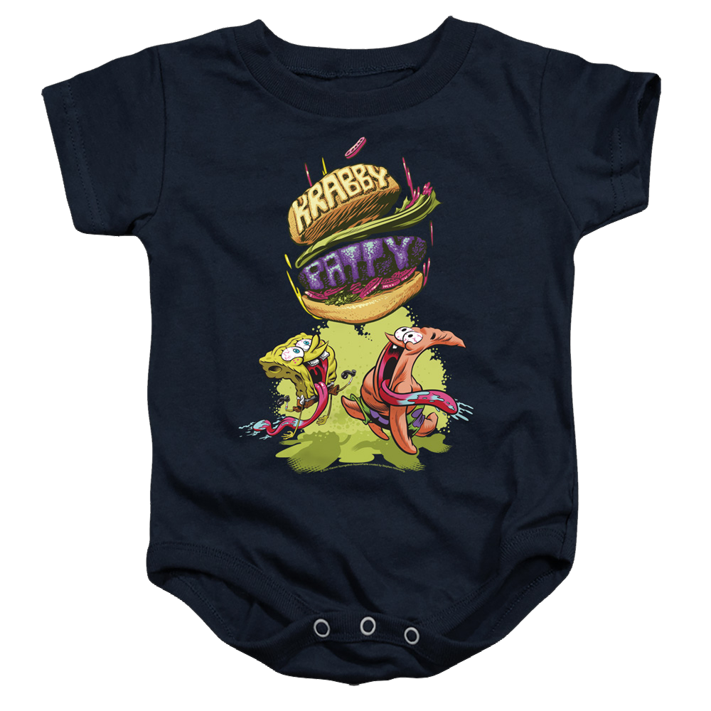 SpongeBob SquarePants Krabby Patty From The Sky - Baby Bodysuit Baby Bodysuit SpongeBob SquarePants   