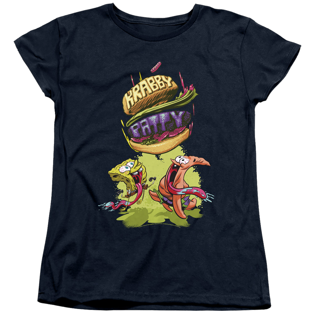 SpongeBob SquarePants Krabby Patty From The Sky - Women's T-Shirt Women's T-Shirt SpongeBob SquarePants   