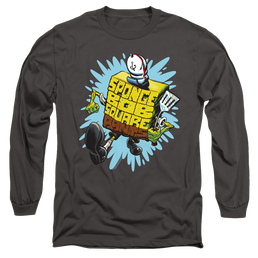 SpongeBob SquarePants Letter Spongebob - Men's Long Sleeve T-Shirt Men's Long Sleeve T-Shirt SpongeBob SquarePants   