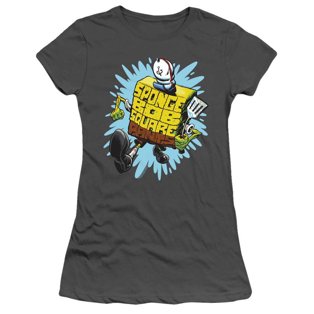 SpongeBob SquarePants Letter Spongebob - Juniors T-Shirt Juniors T-Shirt SpongeBob SquarePants   